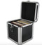 LP single 7 inch vinyl koffer voor opbergen van 70 - 100 singles afsluitbaar zwart aluminium