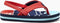 Reef Little Ahi - Jongens Slippers - Anatomisch gevormd voetbed - Blauw - Maat 23/24