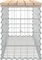 vidaXL - Tuinbank - schanskorfontwerp - 103x31,5x42 - cm - massief - grenenhout