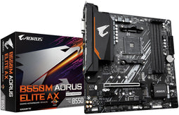 Gigabyte B550M AORUS ELITE AX - Micro-ATX Moederbord - AMD B550 - Wi-Fi 6E - Bluetooth 5.3