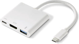 Renkforce RF-4366444 - USB-C naar HDMI + USB 3.0 multipoort-adapter - 5 Gbit/s - Wit