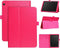 Lunso - Geschikt voor Lenovo Tab M10 Gen 1 - Stand flip Bookcase hoes - Roze
