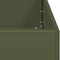 vidaXL - Plantenbak - 120x40x40 - cm - koudgewalst - staal - olijfgroen