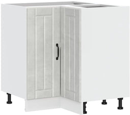 vidaXL - Keuken - hoekonderkast - Lucca - bewerkt - hout - betongrijs