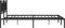 vidaXL - Bedframe - met - hoofdbord - metaal - zwart - 200x200 - cm
