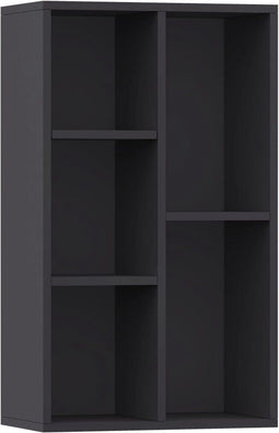 vidaXL-Boekenkast/dressoir-50x25x80-cm-spaanplaat-grijs