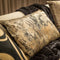 Dutch Decor Sierkussen Heather - Velvet - Zwart/Goud - 40x60 cm (BxD) - Polyester - Kleur Raven