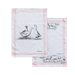 Happy Friday Tea towel (2 pc) Cua cua 70x50 cm Multicolor