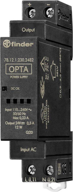 Finder 78.12.1.230.2482 DIN-rail netvoeding 24 V/DC 0.63 A 12 W Inhoud: 1 stuk(s)
