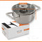 ELLE Gourmet Classique - RVS Kookpan met Deksel - Ø 16 cm - PFAS vrij - Vaatwasserbestendig - Inductie