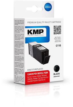 KMP 1576,0201 - Inkjet Cartridge - Extra hoog rendement - Zwart