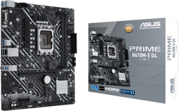 ASUS PRIME H610M-E D4-CSM - Moederbord - MicroATX - 2x DDR4 - 64GB maximum geheugen