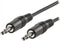 300-00026 3.5mm Audio Cable, M/M, 3m, Black, Blister
