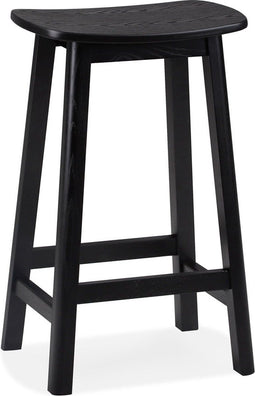 Alterego Mini Dumas - Barkruk - Natuurlijk Eikenhout - 41x32x76cm