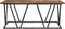 vidaXL - Koffietafel - - - Gerookt - Eiken - - - 100x50x40 - cm - - - Spaanplaat - en - Metaal