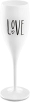 Koziol - Cheers No. 1 - LOVE - Superglas - Champagneglas - 100ml - Wit - Set van 6