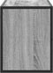 vidaXL - Tv-meubel - 80x31x39,5 - cm - bewerkt - hout - metaal - grijs - sonoma - eiken