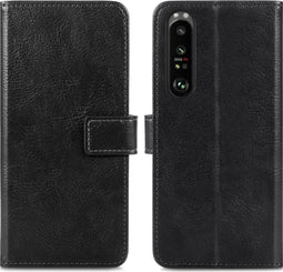 iMoshion Hoesje Geschikt voor Sony Xperia 1 III Hoesje Met Pasjeshouder - iMoshion Luxe Bookcase - Zwart