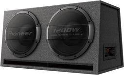 Pioneer TS-WX1220AH - Subwoofer kist - 3000 W - 2 x 30 cm (12") - zwart