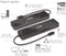 Club 3D CSV-1584 - 6-in-1 Dual Displays Portable Dock - USB3.2 Gen2 Type-C 4K60Hz - Zwart