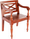 vidaXL - Stoelen - Batavia - 2 - st - massief - mahoniehout - donkerbruin