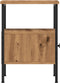 vidaXL - Nachtkastjes - 2 - st - 34x36x50cm - bewerkt - hout - artisanaal - eikenkleur
