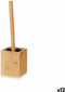 Toiletborstel Bamboe Plastic 10 x 36 x 10 cm (12 Stuks)