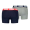 Pakket met onderbroeken Puma Basic Grijs Boxer 2 Onderdelen Maat
