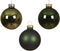 Kerstballen glas d3.5 cm groen 16st