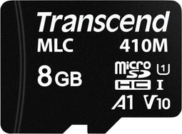 Transcend TS8GUSD410M - microSD-kaart 8 GB Class 10 UHS-I - Hoge gegevensoverdrachtssnelheden