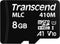 Transcend TS8GUSD410M - microSD-kaart 8 GB Class 10 UHS-I - Hoge gegevensoverdrachtssnelheden