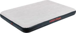 High Peak Double luchtbed - 2 persoons - Flocked/velours - Grijs-Zwart - 197x138x20cm (1 stuk)
