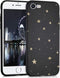 iMoshion Hoesje Geschikt voor iPhone SE (2022) / SE (2020) / 8 / 7 Hoesje Siliconen - iMoshion Design hoesje - Zwart / Meerkleurig / Goud / Stars Gold