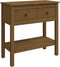 vidaXL - Wandtafel - 75x35x75 - cm - massief - grenenhout - honingbruin