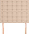vidaXL - Hoofdborden - 2 - st - 90x5x78/88 - cm - kunstleer - cappuccinokleurig