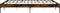 vidaXL - Bedframe - bewerkt - hout - metaal - gerookt - eikenkleurig - 200x200 - cm