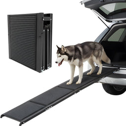 Hondenloopplank - Inklapbaar - Antislip - 160 cm - Zwart