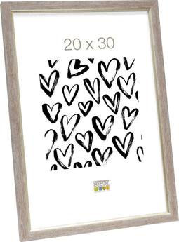 Deknudt Frames fotolijst S46AF3 - beige schilderlook - biesje - 20x30