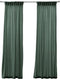 Larson - Velvet Gordijnen - 1.4m x 2.5m - Haken - Groen