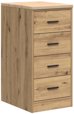 vidaXL - Garagekast - 40x51x85 - cm - massief - grenenhout - artisan - eikenkleurig