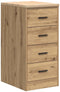 vidaXL - Garagekast - 40x51x85 - cm - massief - grenenhout - artisan - eikenkleurig