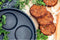 Eurolux ei-/ Pannenkoekenpan met afneembare steel 26 x 3,5 cm flexinductie / combizone Bosch en Siemens Compatible