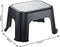 Rotho Paso - Opstapje - Draagkracht 150kg - Zilver metallic