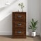 vidaXL - Dressoir - 36x35,5x67,5 - cm - bewerkt - hout - bruin - eikenkleur