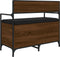 vidaXL - Opbergbankje - 85,5x42x73,5 - cm - bewerkt - hout - bruin - eikenkleur