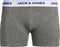 JACK&JONES JACSUPER TWIST TRUNKS - Boxershorts 3-Pack Effen Gemeleerd - Grijs Licht Blauw Groen (3-pack)