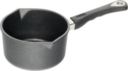 AMT Gastroguss Melk- en sauspan - Ø 16 cm - Twee schenktuiten - Inductiegeschikt - Krasbestendig