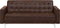 ABERDEEN - Woonkamerset - Donkerbruin - Kunstleer