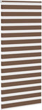 vidaXL - Zebra - rolgordijn - 110x230 - cm - stofbreedte - 105,9cm - polyester - bruin