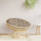 vidaXL - Zitkussen - rond - Ø - 100x11 - cm - oxford - stof - taupe